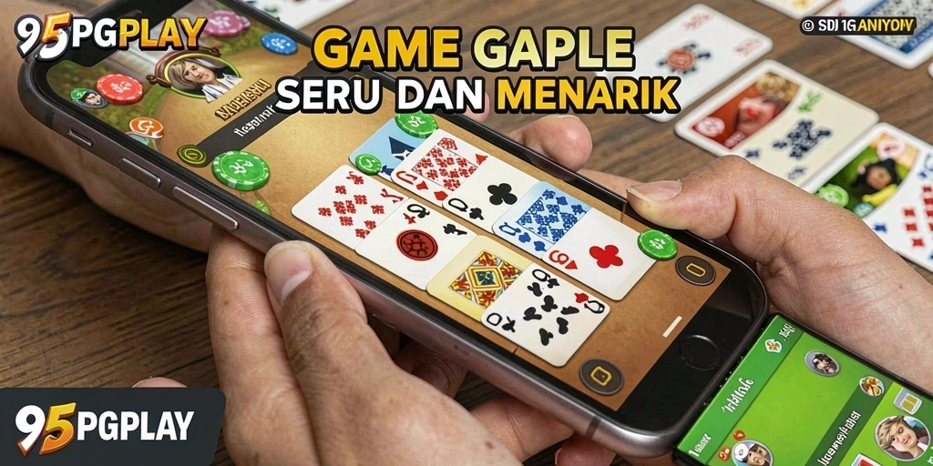 Screenshot gameplay Gaple dari 95PGPLAY yang menegangkan.