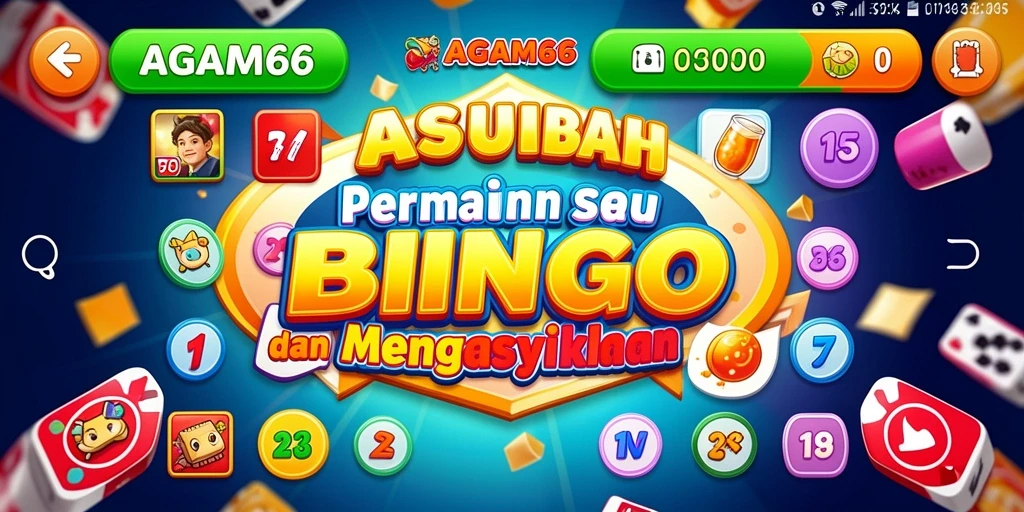 Tampilan permainan Bingo yang seru dan interaktif di AGAM66.