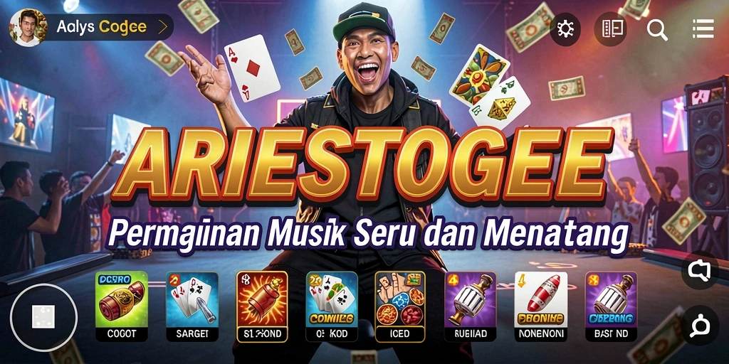 Gameplay ARIESTOGEL yang menyenangkan dan interaktif dalam bernyanyi.