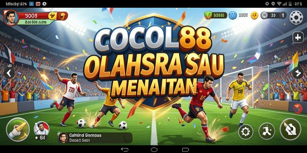 Tampilan aksi gameplay COCOL88 dalam pertandingan olahraga yang seru.