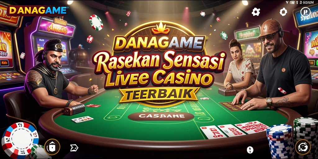 Tampilan gameplay nyata DANAGAME dengan dealer langsung.