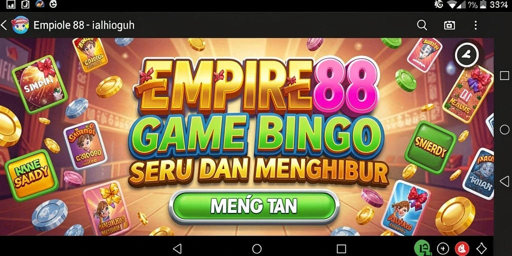 Screenshot gameplay EMPIRE88 yang menunjukkan keseruan bermain Bingo.