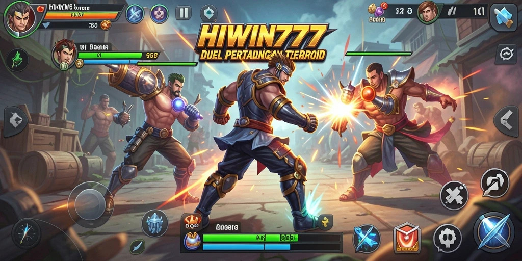 Tangkapan layar HIWIN777 menampilkan duel epik dalam arena Fighting.