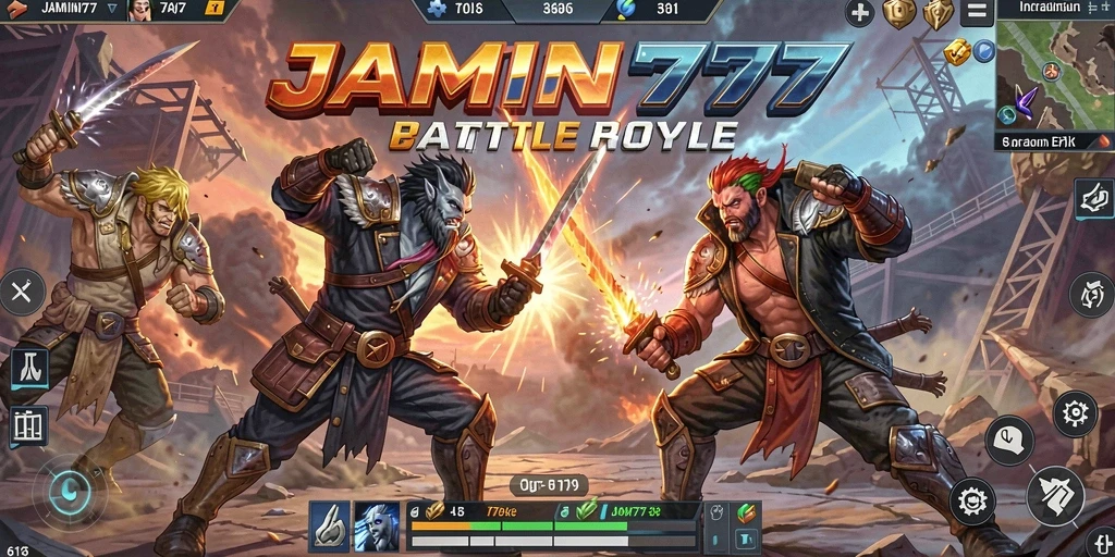 Tampilkan pertarungan mendebarkan di arena Battle Royale.