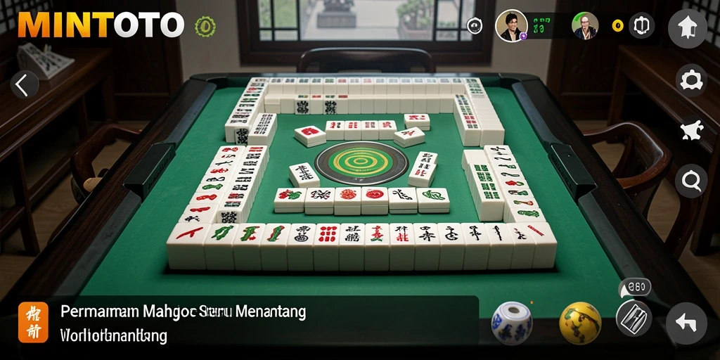 Screenshot MINTOTO menampilkan gameplay Mahjong yang menarik dan seru.