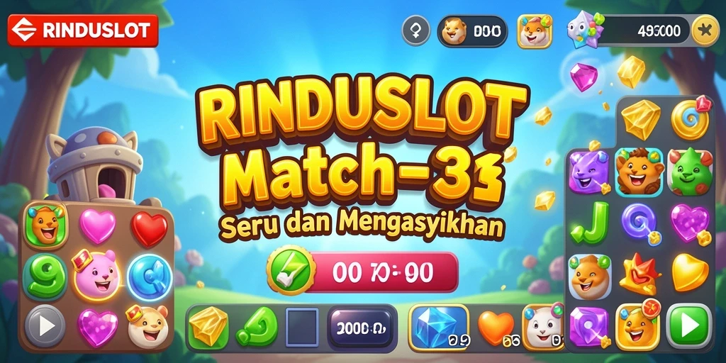 Screenshot gameplay RINDUSLOT dengan tampilan cerah dan menantang.
