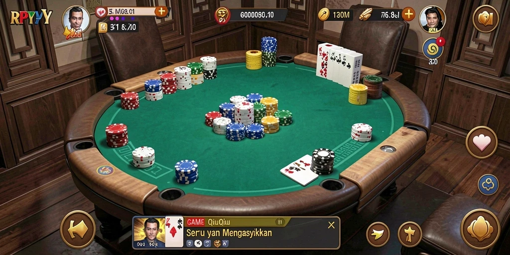 Tampilan menarik dari gameplay QiuQiu RPYYY.