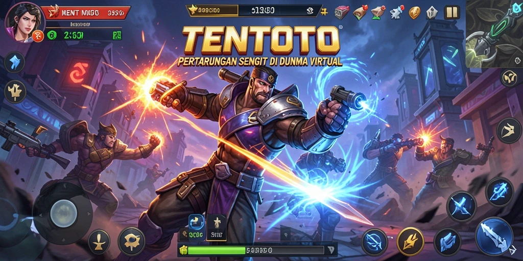 Tampilan gameplay seru dan mendebarkan dari TENTOTO.