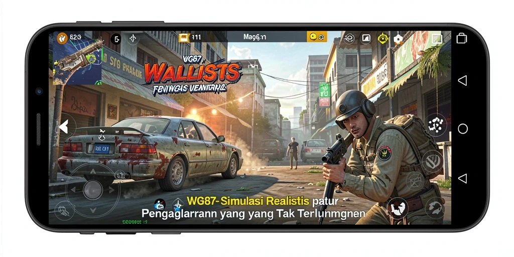 Tampilan gameplay WG87 yang menarik dan realistis.
